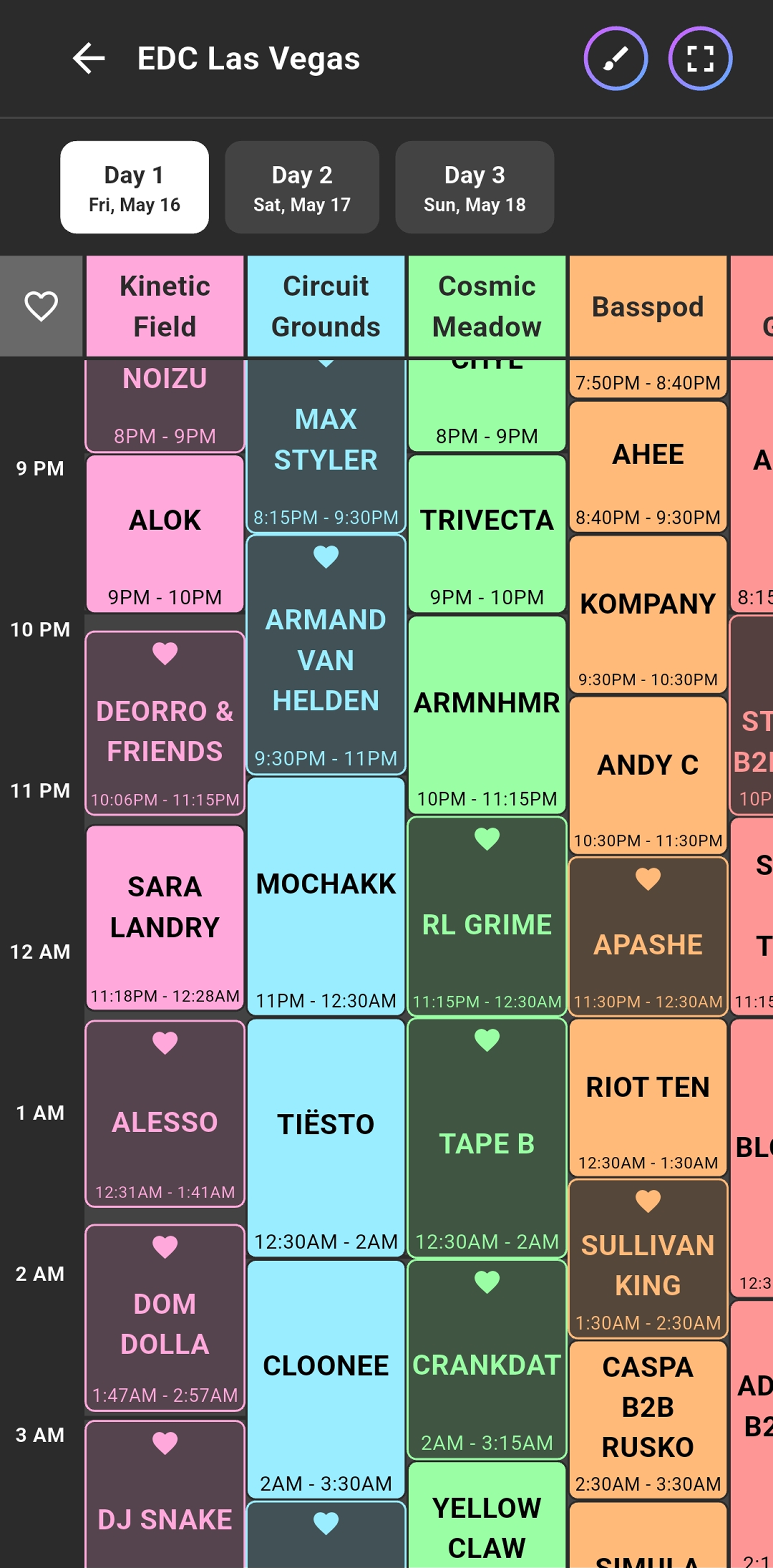 Festival Dust App Music Festival App Preview
